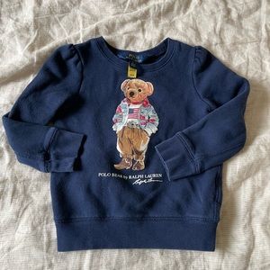 Polo Ralph Lauren polo bear fleece sweatshirt size 5